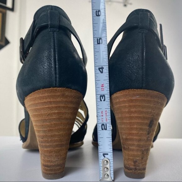 Paul Green | Christy Black Caged‎ Strappy Sandal Heel - Picture 15 of 16